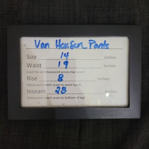 Van Heusen Dress Pants Women's Size 14 Trousers Pockets Dark Gray Zipper Button - Picture 7 of 10